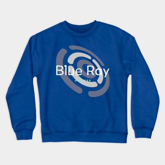 Blue Ray Crewneck Sweatshirt by Oneness Creations